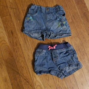 Denim shorts